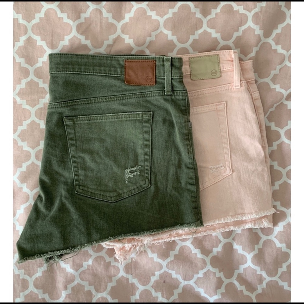 AG Jeans Bryn jean shorts Bundle Pink and Green